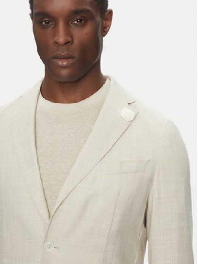 BOSS Marynarka C-Hanry-252 50540742 Écru Slim Fit