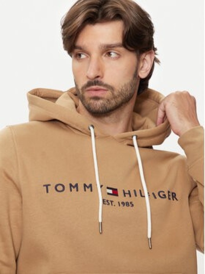 Tommy Hilfiger Bluza Logo MW0MW11599 Brązowy Regular Fit