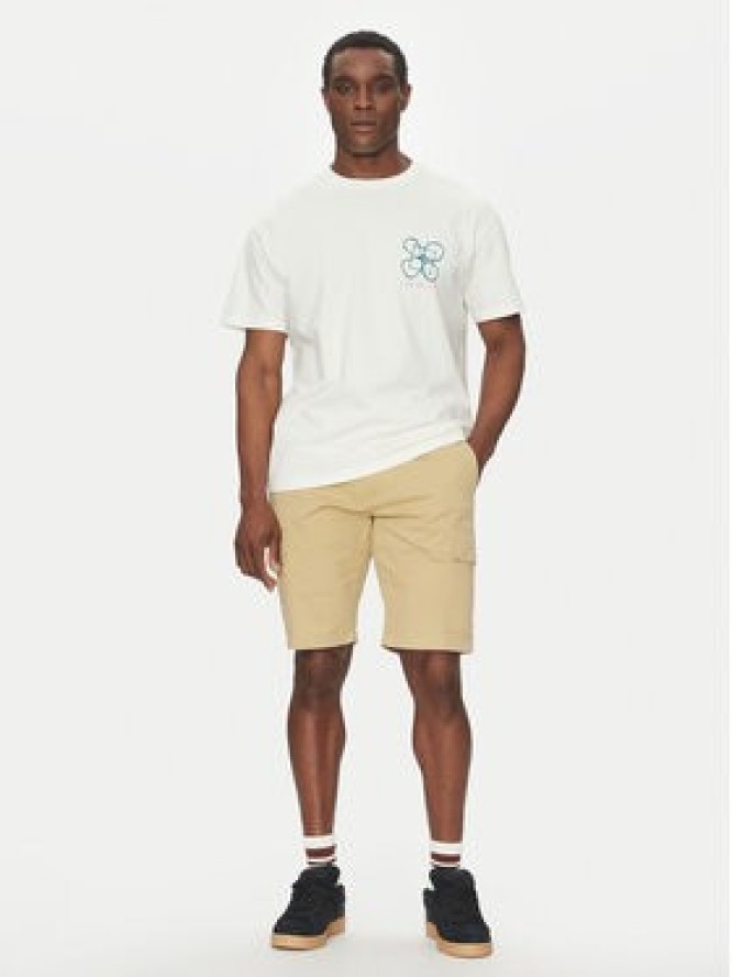 Quiksilver T-Shirt EQYZT08032 Écru Oversize