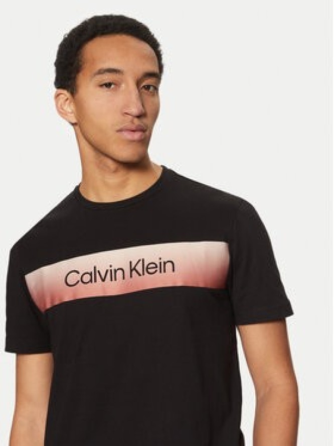 Calvin Klein T-Shirt K10K114163 Czarny Regular Fit