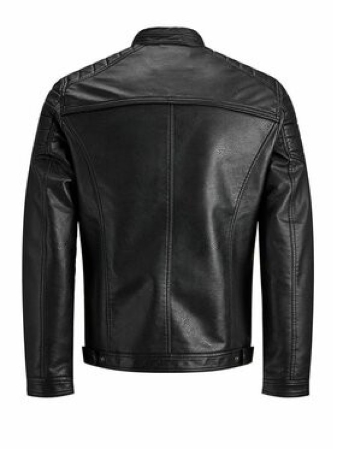 Jack & Jones Kurtka z imitacji skóry Rocky 12147218 Czarny Regular Fit