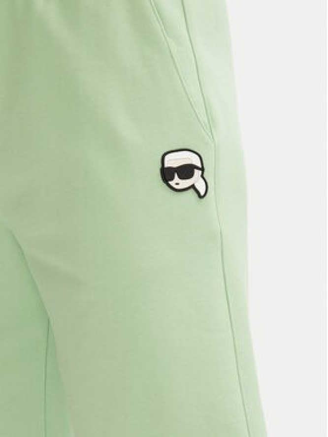 KARL LAGERFELD Szorty sportowe 705014 552900 Zielony Regular Fit