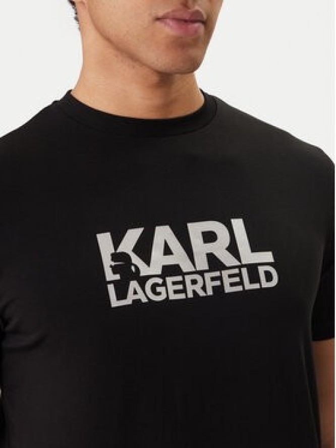 KARL LAGERFELD T-Shirt 755780 500235 Czarny Regular Fit