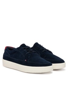 Tommy Hilfiger Sneakersy Hilfiger Light Hybrid Suede Shoe FM0FM05788 Granatowy