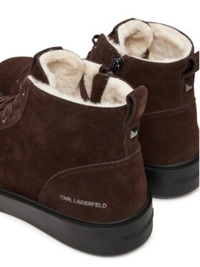 KARL LAGERFELD Sneakersy Flint II KL53353L Brązowy