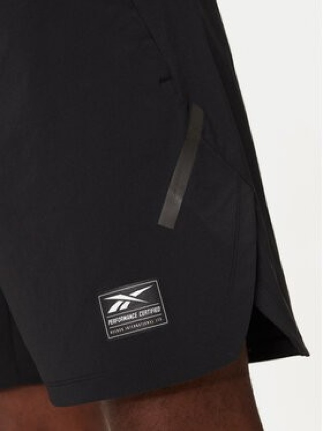 Reebok Szorty sportowe Certified Strength+Short IC1611 Czarny Regular Fit