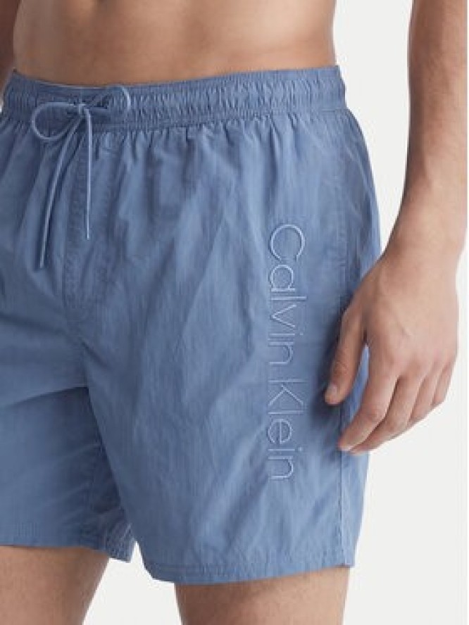 Calvin Klein Swimwear Szorty kąpielowe LV00N61029 Niebieski Regular Fit
