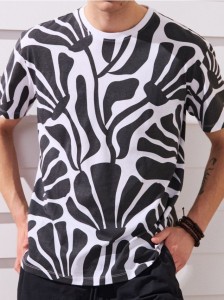 Koszulka z motywem allover - biały