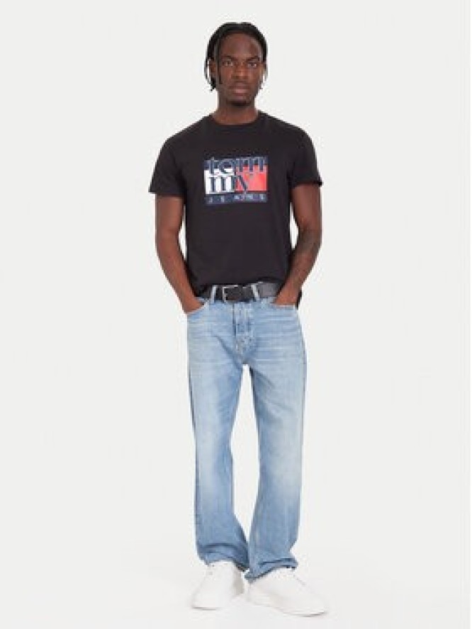 Tommy Jeans T-Shirt DM0DM21977 Czarny Regular Fit
