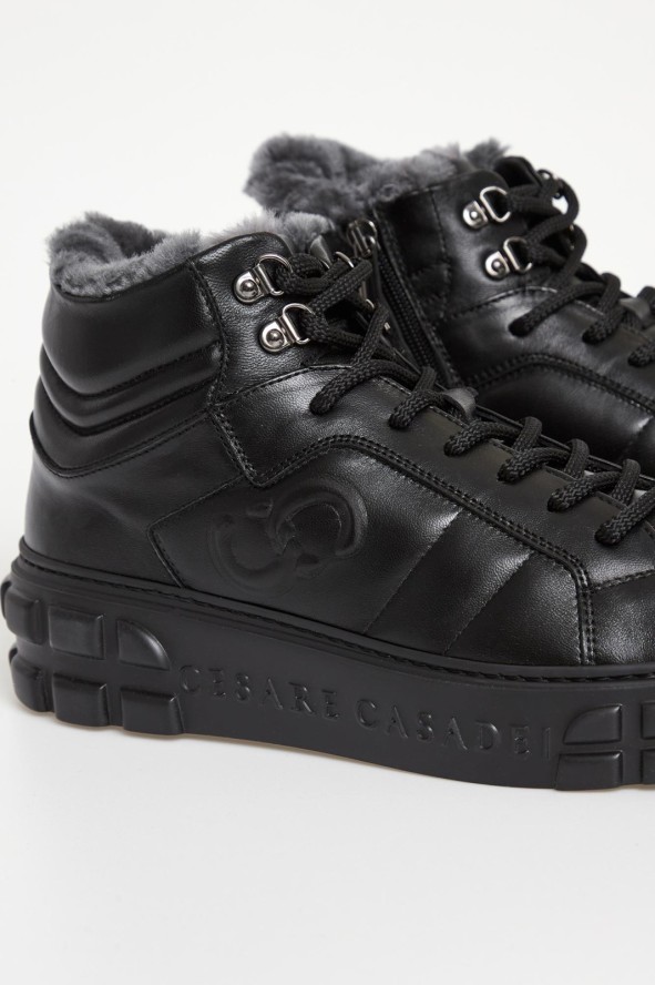 Sneakersy męskie skórzane CESARE CASADEI