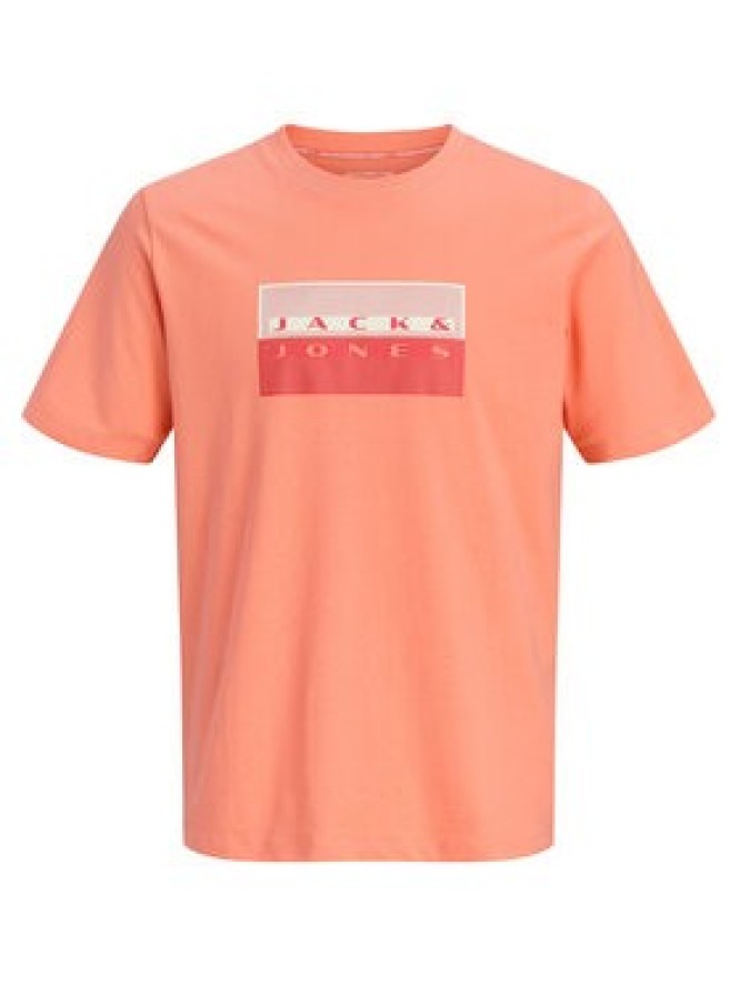 Jack & Jones T-Shirt Fusion Dots 12289863 Różowy Regular Fit