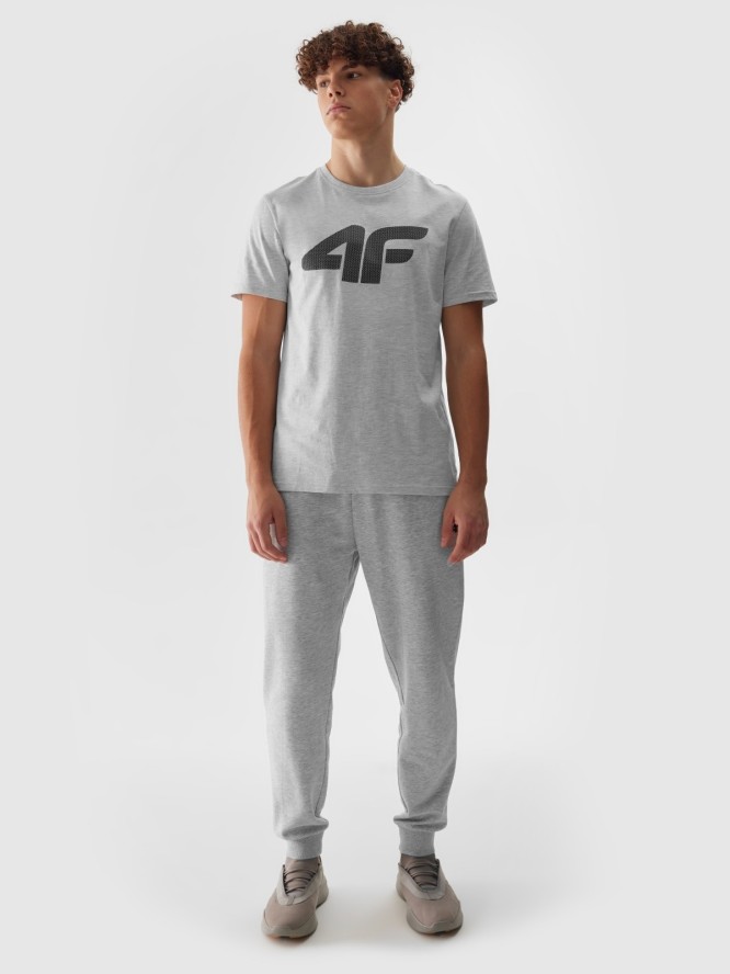 4F Spodnie dresowe joggery męskie - szare 3XL