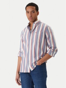Tommy Hilfiger Koszula Heritage MW0MW41695 Fioletowy Regular Fit