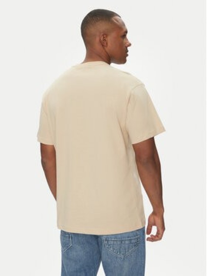 Versace Jeans Couture T-Shirt 78GAHT06 Beżowy Regular Fit