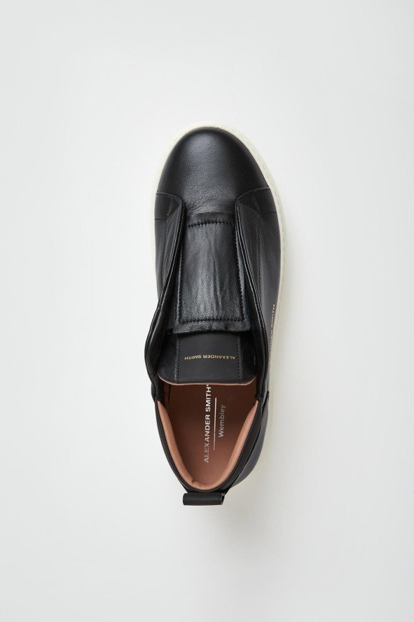 Sneakersy męskie skórzane Slip-On ALEXANDER SMITH