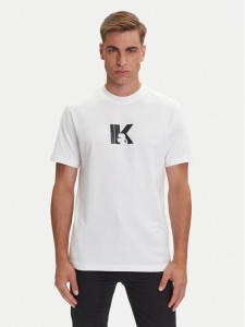 Karl Lagerfeld Jeans T-Shirt A3M17057 Biały Regular Fit