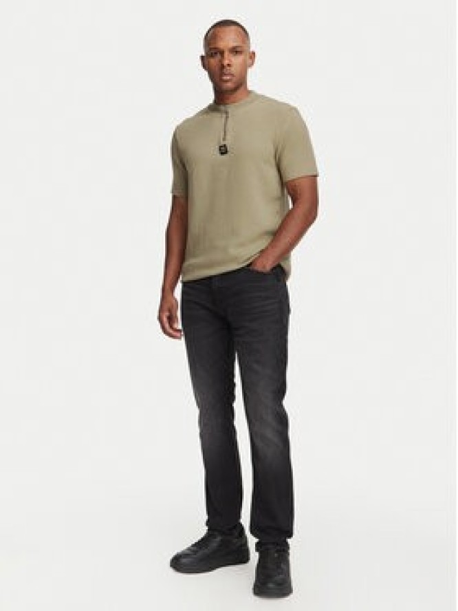 HUGO T-Shirt Dabi 50563018 Beżowy ciemny Regular Fit