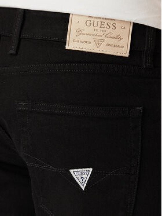 Guess Jeansy Angels M6YAN2 D1487 Czarny Slim Fit