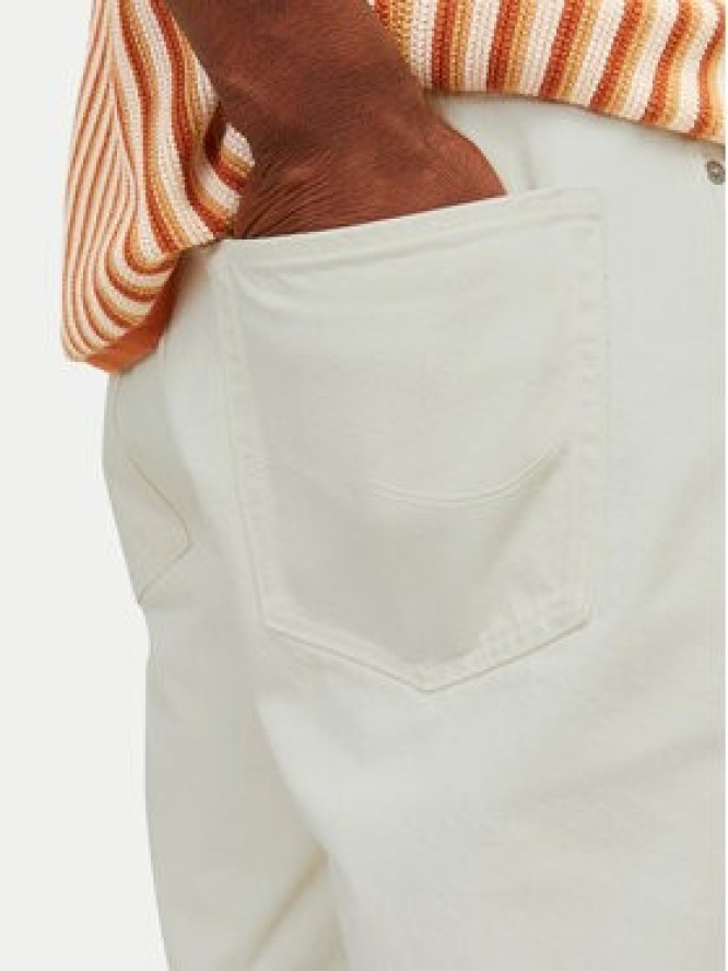 Jack & Jones Szorty jeansowe Tony 12249043 Écru Loose Fit