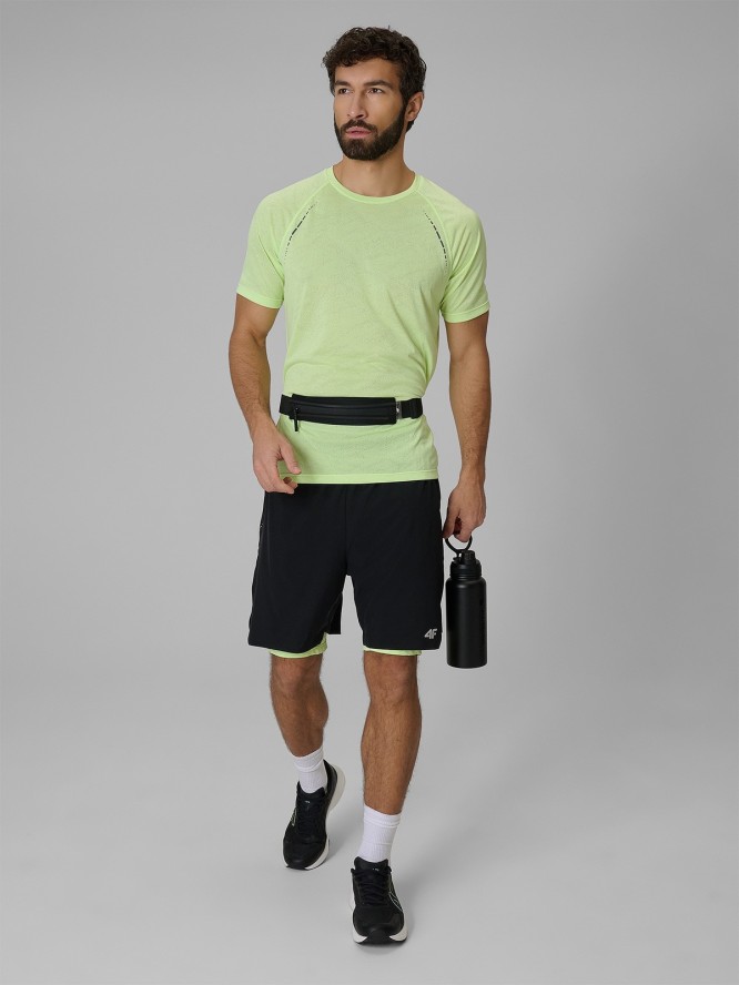 4F Spodenki do biegania szybkoschnące męskie - czarne M