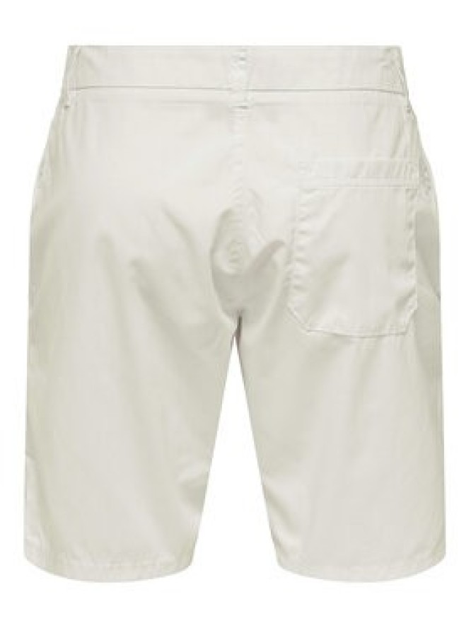 Only & Sons Szorty materiałowe Skal 22034682 Écru Slim Fit