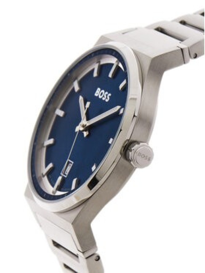 BOSS Zegarek Candor 1514076 Srebrny