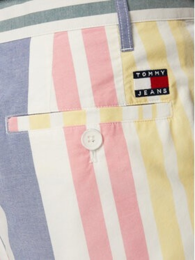 Tommy Jeans Szorty materiałowe Tjm Fun DM0DM23382 Kolorowy Regular Fit