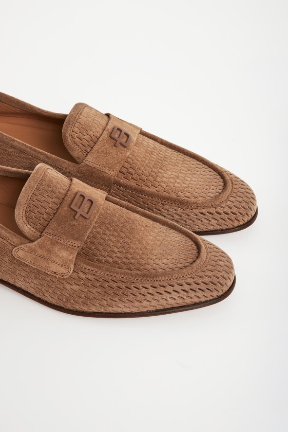 Loafersy męskie zamszowe BALDININI