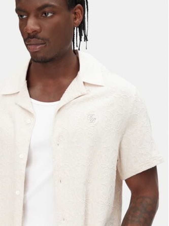 Filling Pieces Koszula Resort 9179980 Écru Regular Fit