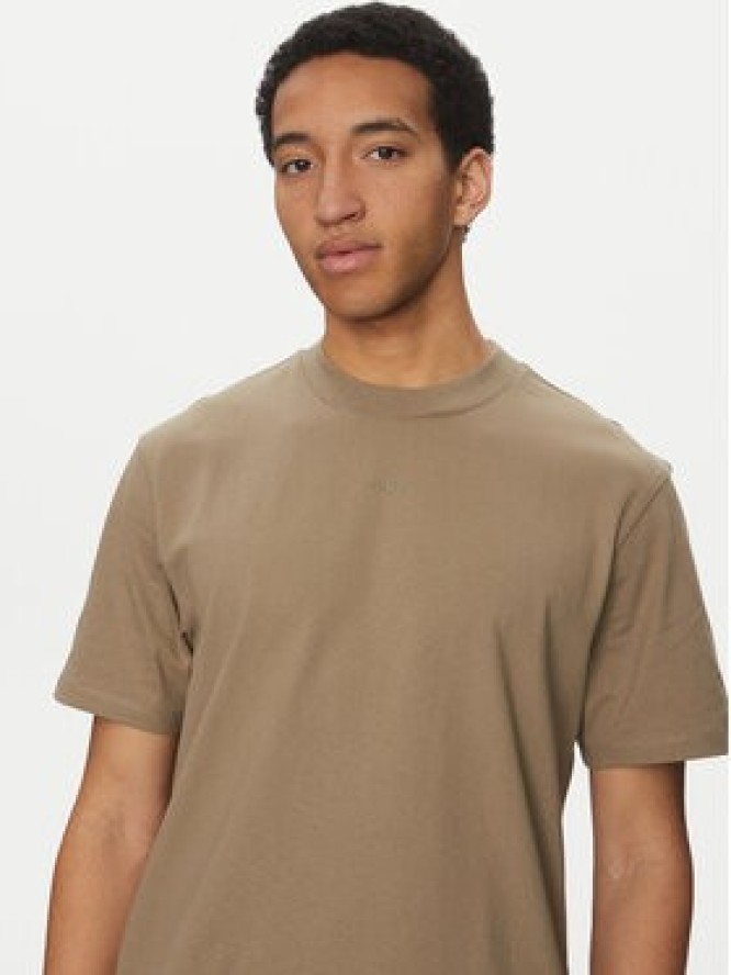 HUGO T-Shirt Dapolino 50488330 Brązowy Relaxed Fit