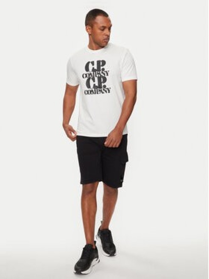 C.P. Company Szorty sportowe 18CMSB101A110044G Czarny Regular Fit