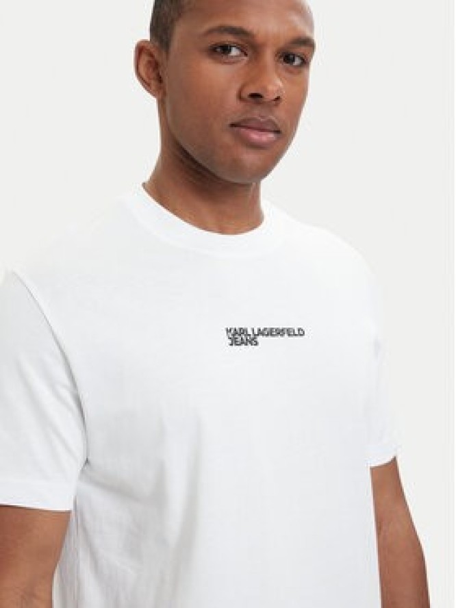 Karl Lagerfeld Jeans T-Shirt B2M17090 Biały Relaxed Fit