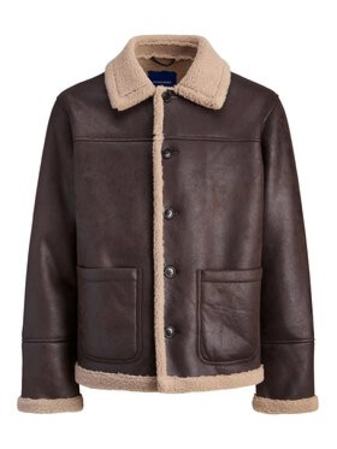 Jack & Jones Kurtka z imitacji skóry Cambridge 12282946 Brązowy Regular Fit