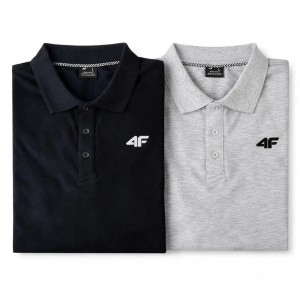 KOSZULKA POLO MĘSKA 4F T-SHIRT KOMPLET ZESTAW 2 SZTUKI