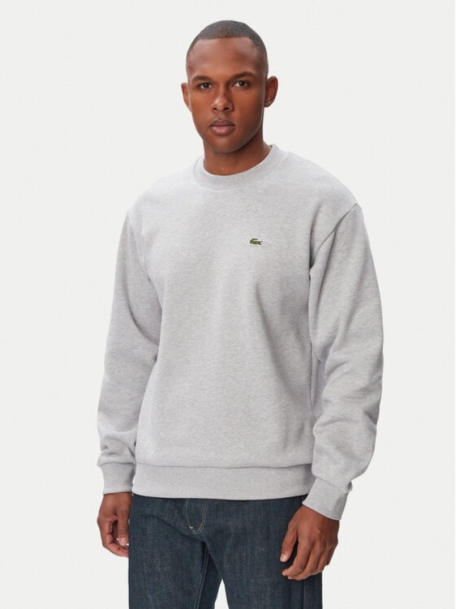 Lacoste Bluza SH8868 Szary jasny Regular Fit