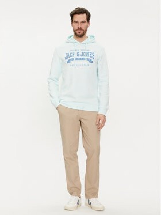 Jack & Jones Bluza Logo 12233597 Błękitny Standard Fit