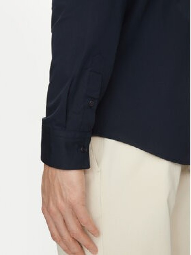 Calvin Klein Koszula LV04LB145G Granatowy Slim Fit