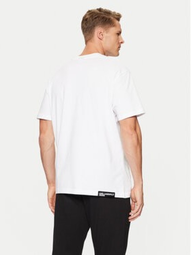 Karl Lagerfeld Jeans T-Shirt A1M17044 Biały Regular Fit