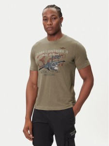 Aeronautica Militare T-Shirt 252TS2472UJ00708 Khaki Regular Fit