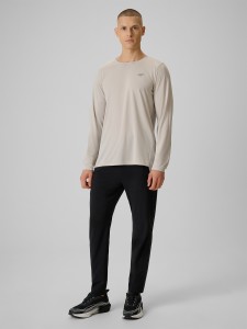 4F Spodnie do biegania szybkoschnące męskie - czarne XL