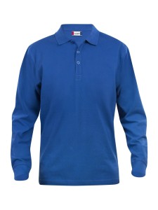 clique Classic Lincoln L/S Koszulka polo z długim rękawem, bawełna, royal blue