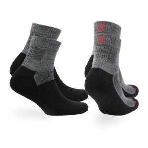 2 Pary - Skarpety Trekkingowe 60% Merino - Przeciw Pęcherzom Leonardo QTR