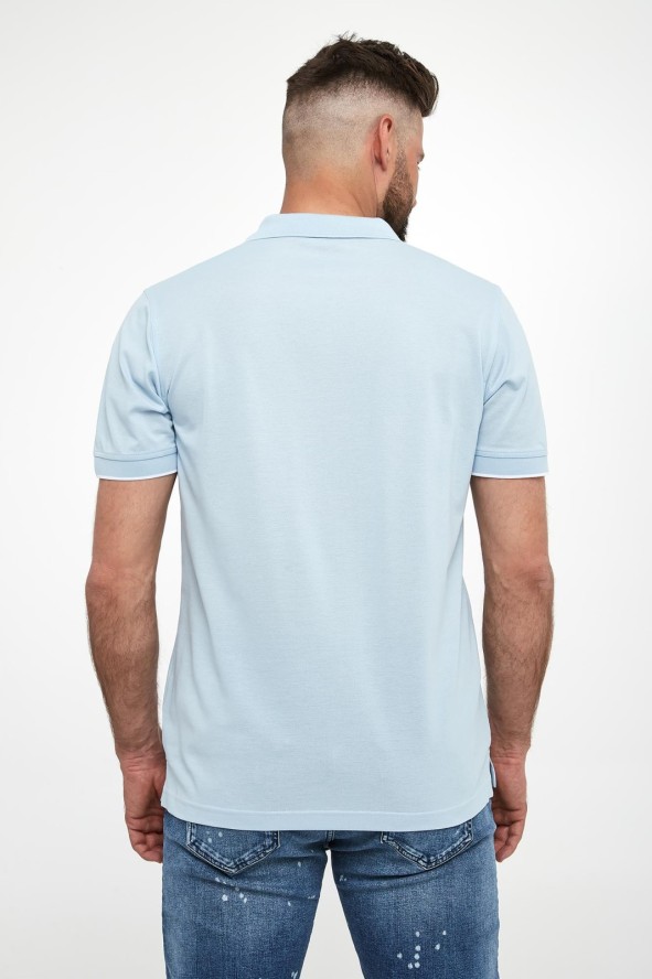 Polo męskie z logo KARL LAGERFELD