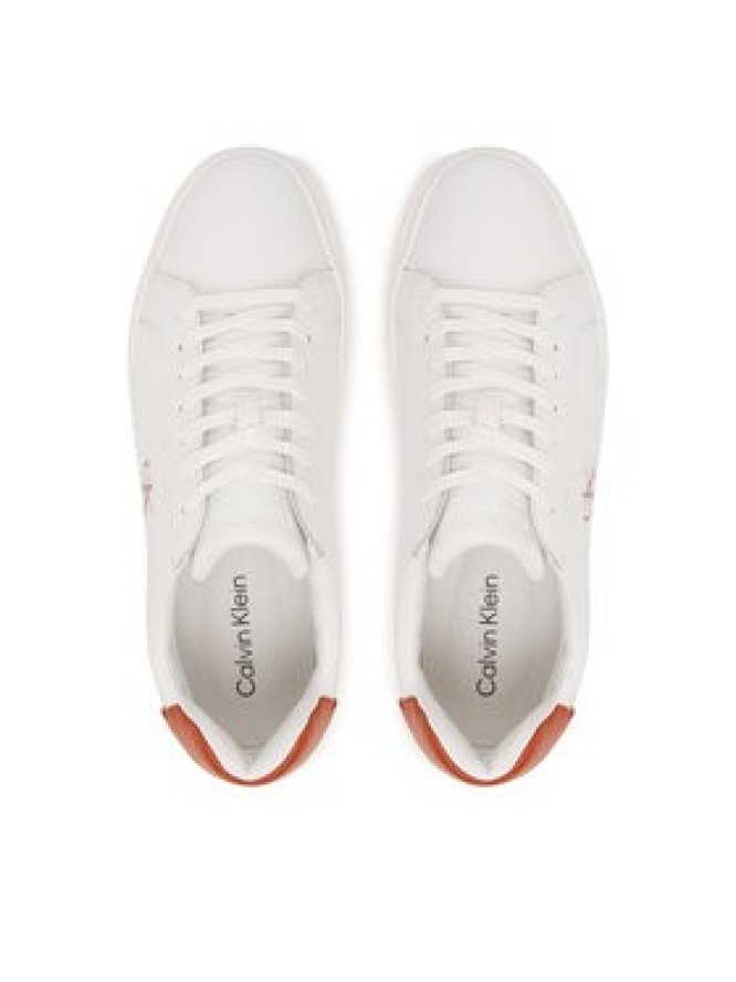 Calvin Klein Sneakersy Chunky Cupsole Laceup Lth YM0YM01344 Biały