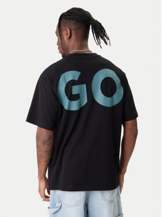 HUGO T-Shirt Nalftee 50552485 Czarny Loose Fit