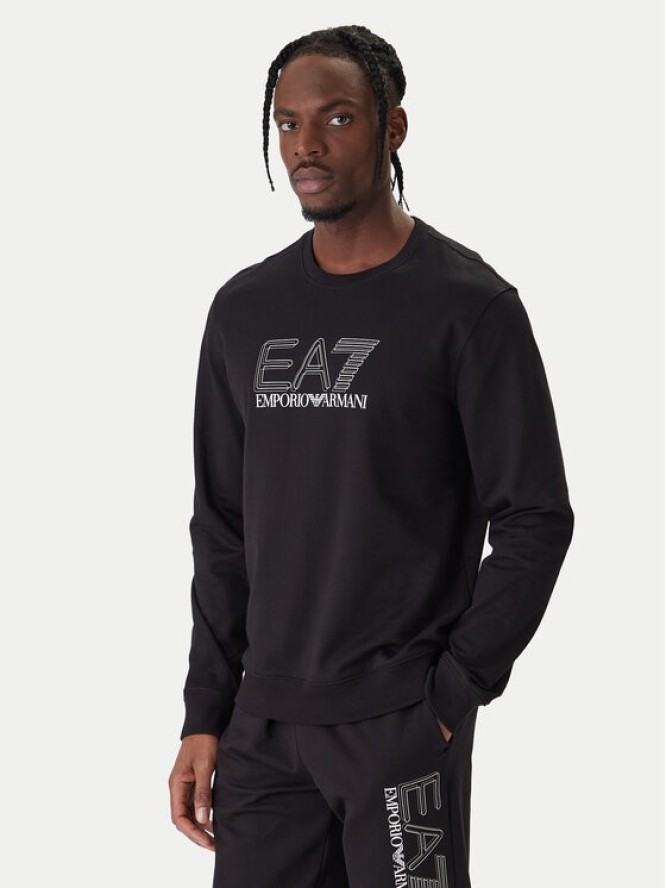 EA7 Emporio Armani Bluza 7M001312 AF13512 UC001 Czarny Regular Fit