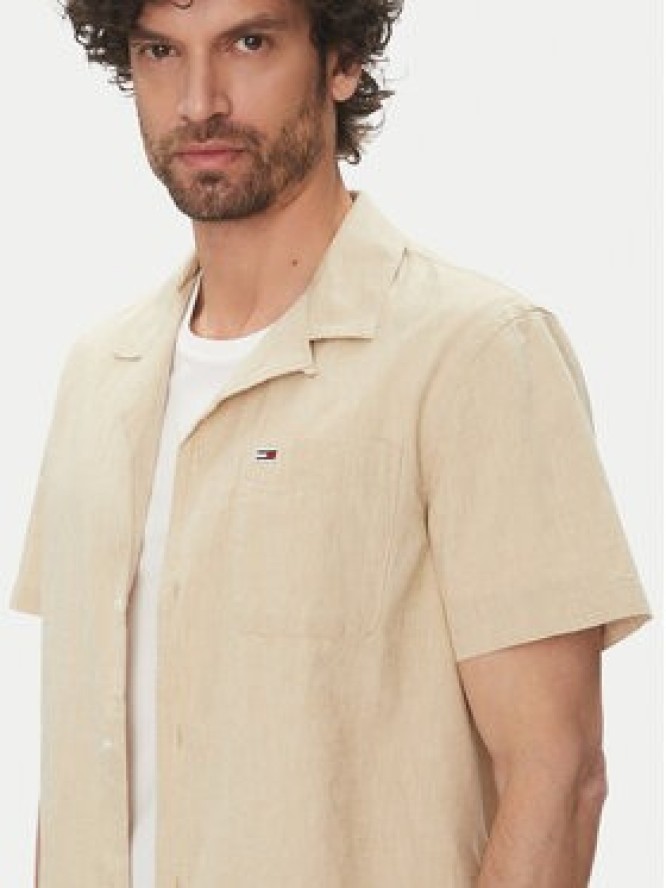 Tommy Jeans Koszula DM0DM20895 Beżowy Regular Fit