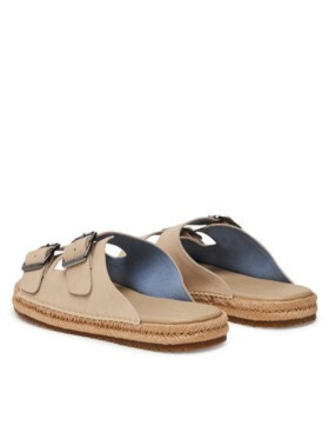 Tommy Hilfiger Espadryle Flex Jutte Hilfiger Suede Sandal FM0FM05503 Beżowy