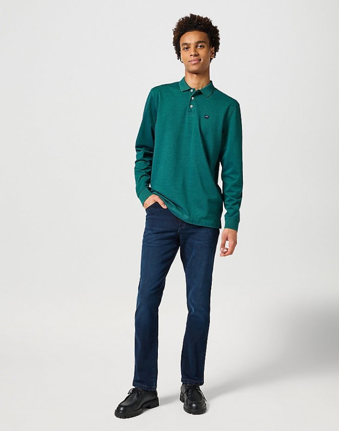 WRANGLER MĘSKIE SPODNIE JEANSOWE TEXAS SLIM MIDNIGHT RODEO 112358219 W12S017433