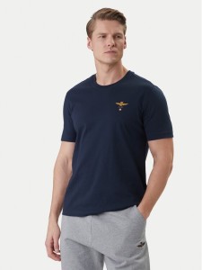 Aeronautica Militare T-Shirt 261TS1580UJ00372 Granatowy Regular Fit